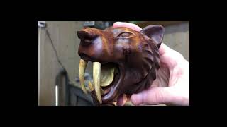 Wood you Like - I am carving An Apex Predator Sabertooth tiger - Part 10