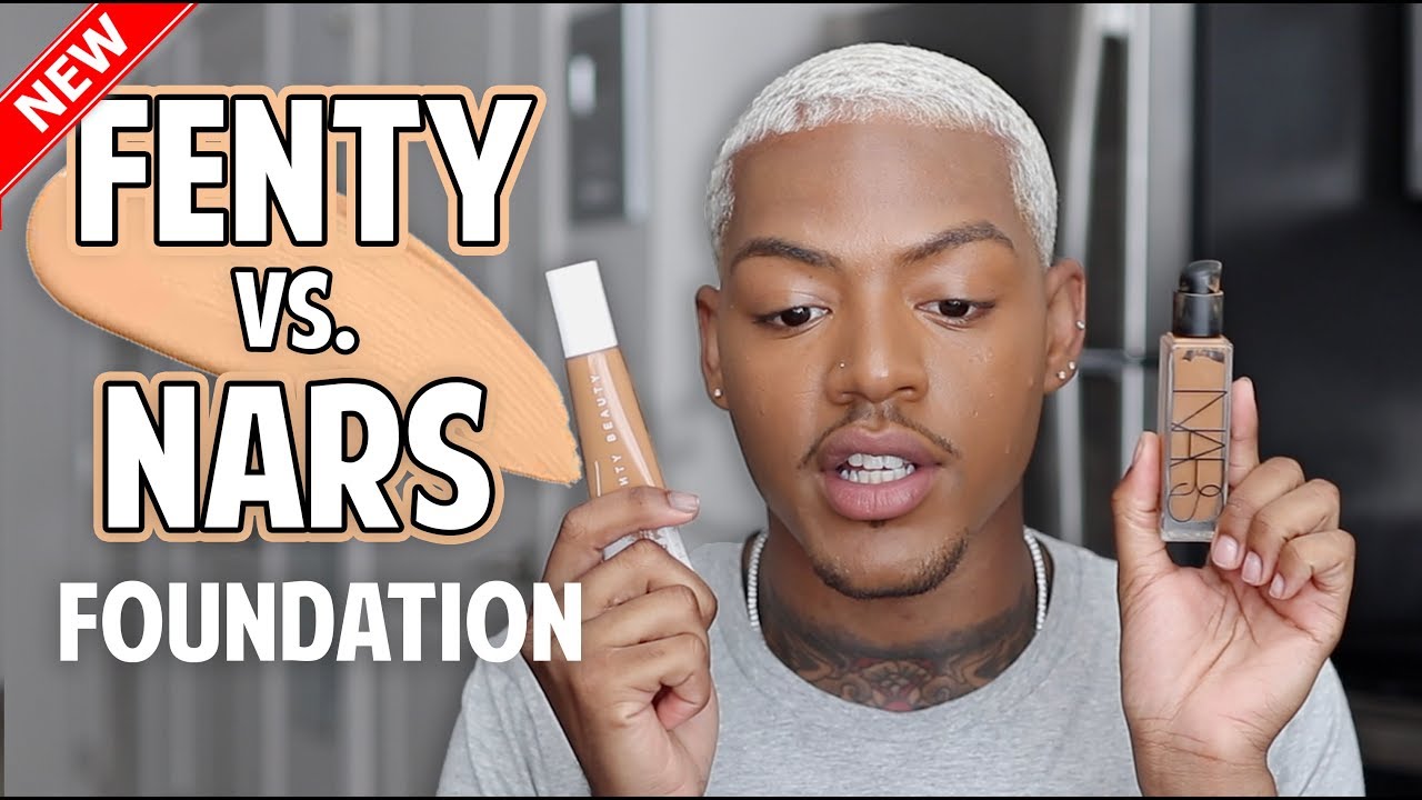 Fenty's NEW hydrating foundation or NARS? Review + Comparison | Tarek Ali