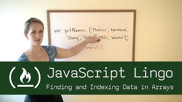 JavaScript Lingo: Finding and Indexing Data in Arrays