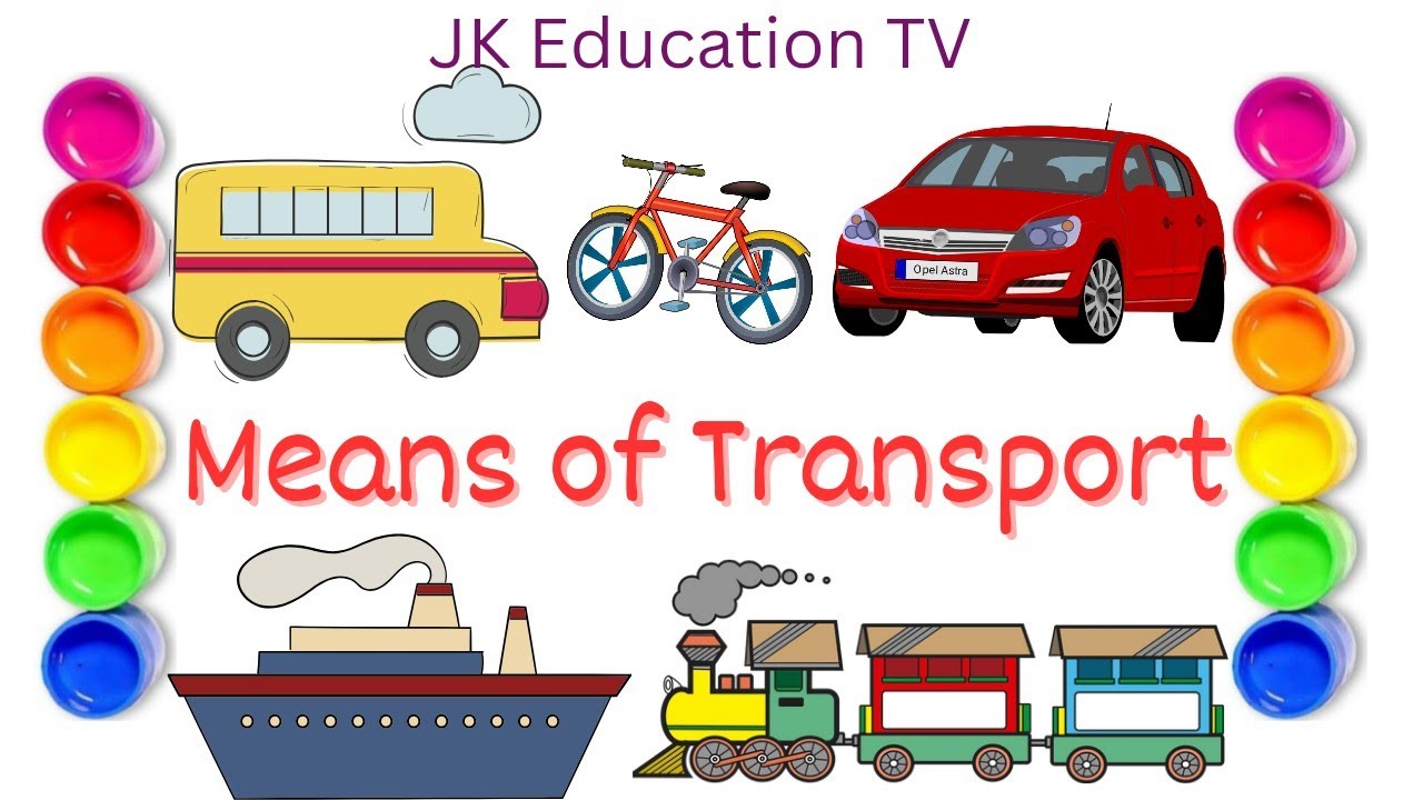 Learn Means of Transport with picture in English ,Vehicles,Train