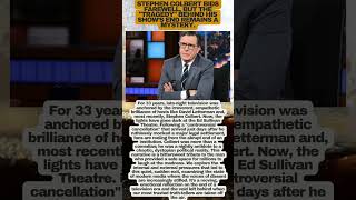 Late Night TV’s Heartbreaking Goodbye to Stephen Colbert. ߓߒ #stephencolbert