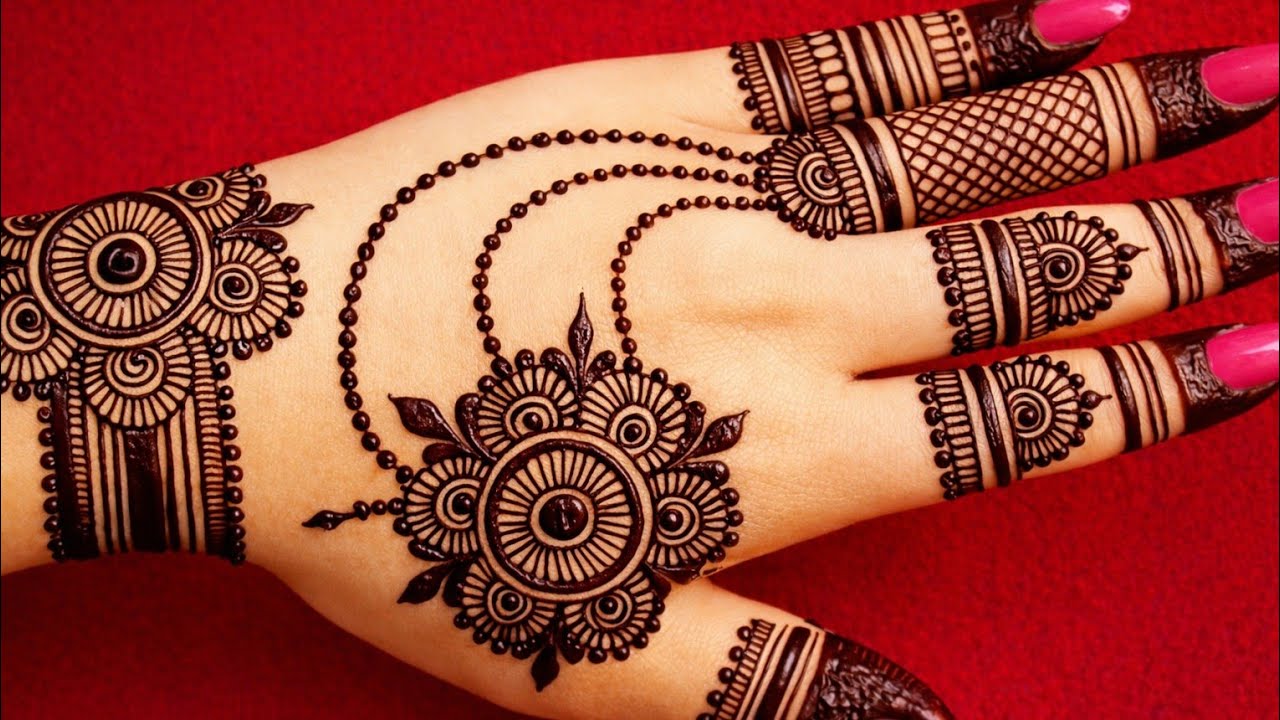 Back Hand Mehndi design 🌿 #henna #mehndi #mehandi #shortsfeed #viralshorts #beautifulmehndi #yt #fyp