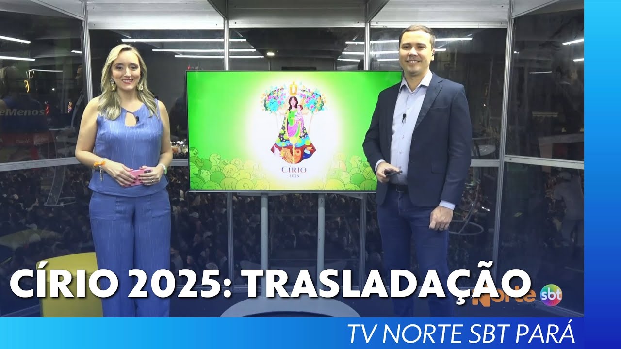 Trechos da transmissão da Trasladação do Círio 2025 na TV Norte SBT Pará (11/10/2025)