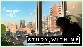 Study with Me NYC edition│lofi music + background noise