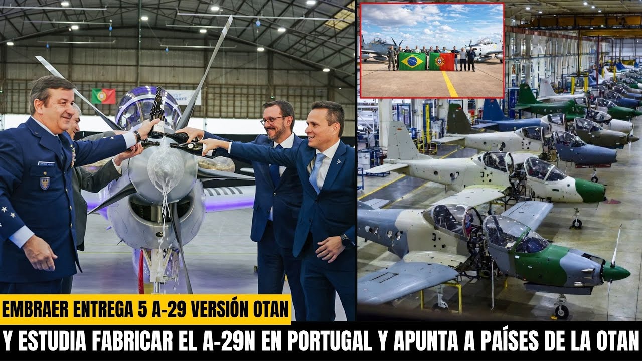 Embraer ENTREGA 5 A-29 y articula una base industrial en Portugal para expandir el A-29N en la OTAN