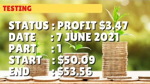 $53.56 PROFIT $3.47 | 7 june 21 part 1 | Free Binary Bot Deriv Simple Strategy Trading Profitable