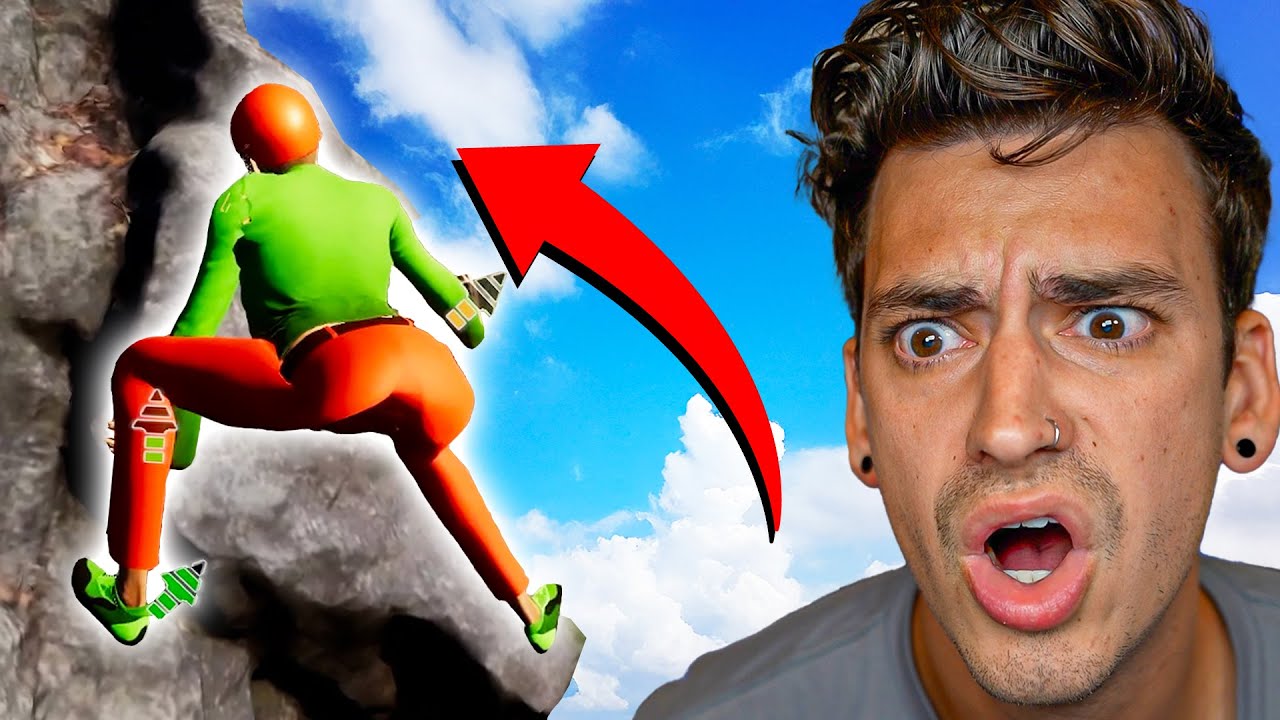 This ROCK CLIMBING SIMULATOR is HILARIOUS!