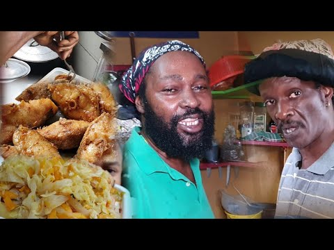 The KINGSTON Rasta Brothers Fried Fish!! VITAL VEGETABLES!! Streetside Kitchen Food of Jamaica