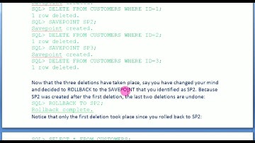 SQL create Savepoint or Release Savepoint |SQL Lec-22|Oracle Developer Tutorial|Technical Aashique
