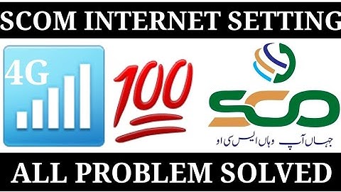 SCOM 4G internet setting || Solve SCOM 4G service error || #MRtechnicalcenter