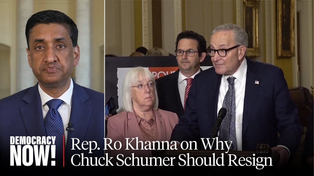 Ro Khanna on Senate Shutdown Deal, Why Schumer Should Step Down & Epstein Files