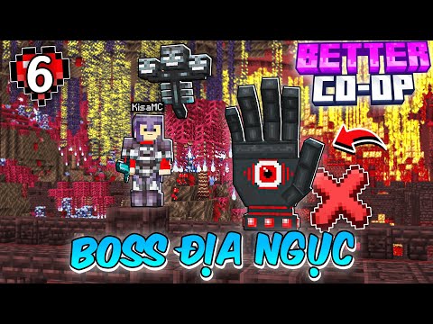 Minecraft BETTER CO-OP Tập 6: Đánh Bại Boss Nether Và Nâng Cấp Giáp Netherite ?!!