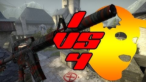 CS GO Failed 1 vs 4 M4A1-S headshots on Cobblestone
