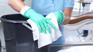 DÜRR DENTAL surface disinfection of the floor