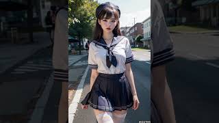 lookbook #cosplay #lookbook #student uniform #ai 41