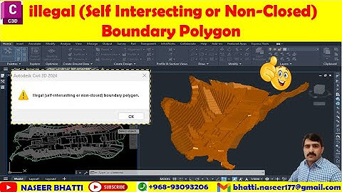 illegal Self Intersecting or Non-Closed Boundary Polygon | Surface Boundary | Add Surface Boundry
