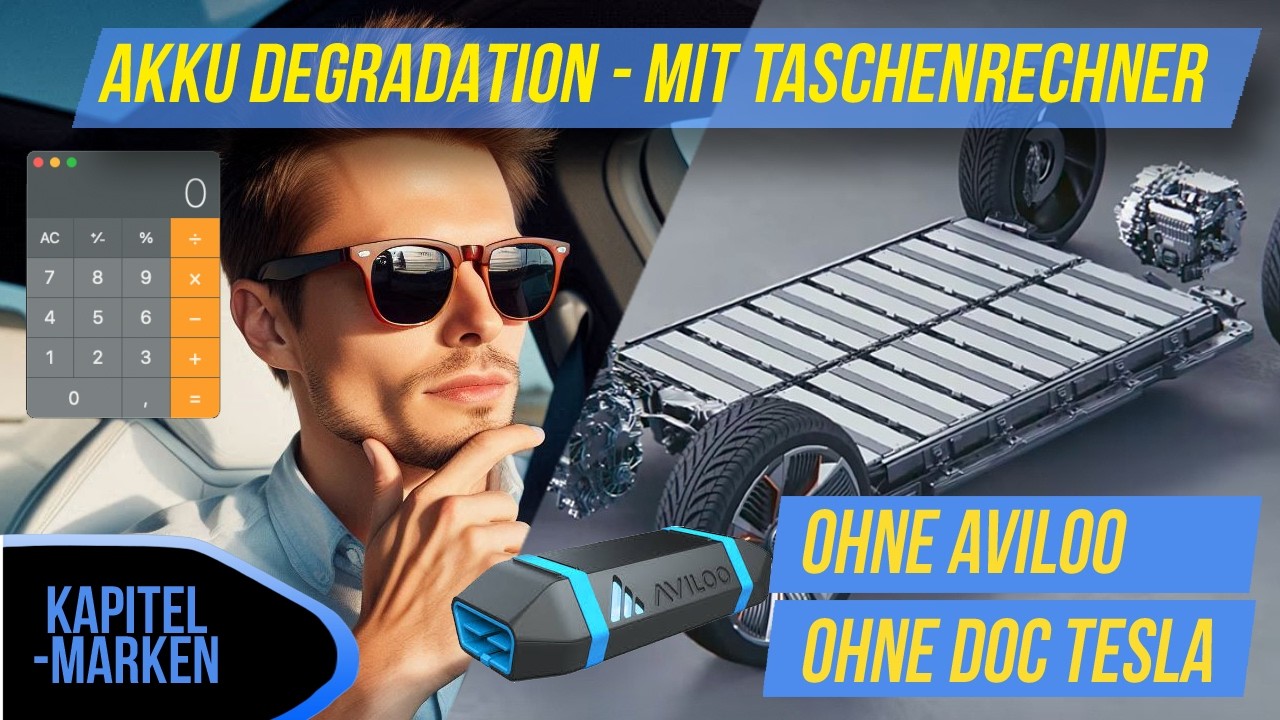 Teslawissen #7 - Akku-Degradation nach 70TKM bei Tesla Model 3 und Y mit dem Taschenrechner!