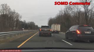SOMD Commute - Aggressive driving black vehicle brake checks - Jan 29 2019 07 032 23