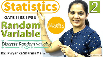 Statistics - Discrete Random Variable I Engineering Maths for GATE ESE PSUs by Priyanka Sharma Mam