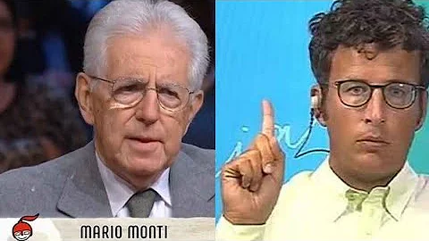 DIEGO FUSARO sbugiarda MARIO MONTI, che si infuria...