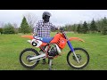 The Craziest Honda cr250 Dirt Bike I've Ever Ridden (VERY FAST)