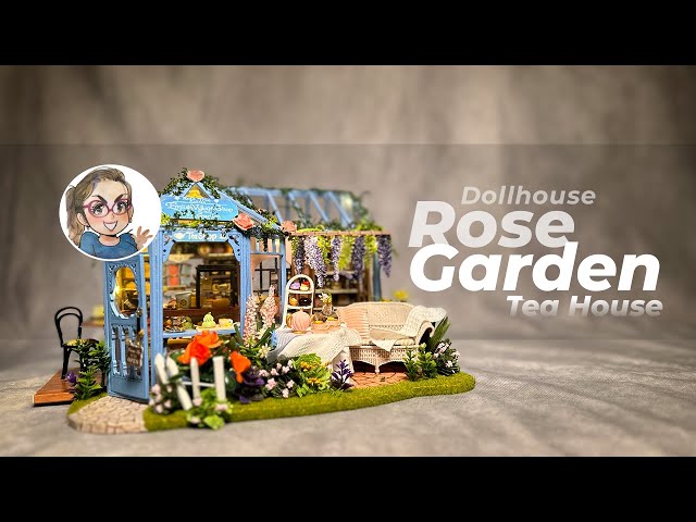 Cutebee Rose Garden Tea House DIY 3D Dollhouse