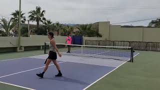 Tres Palapas rec play.  Aldo Manriquez/ Miguel vs Scotty/ Abby
