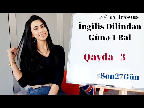 İngilis Dili | Qısa Qaydalar - 3 | Aytən Vəliyeva