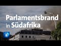 Kapstadt: Brand in Südafrikas Parlament wieder aufgeflammt