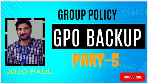 How to backup and restore group policy objects | GPO Part -5