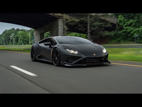Wrapping A Huracan Evo Matte Black In 11 Minutes!