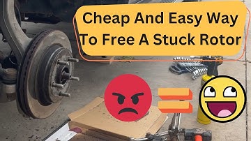 Remove A Stuck Brake Rotor Easily And Cheaply!
