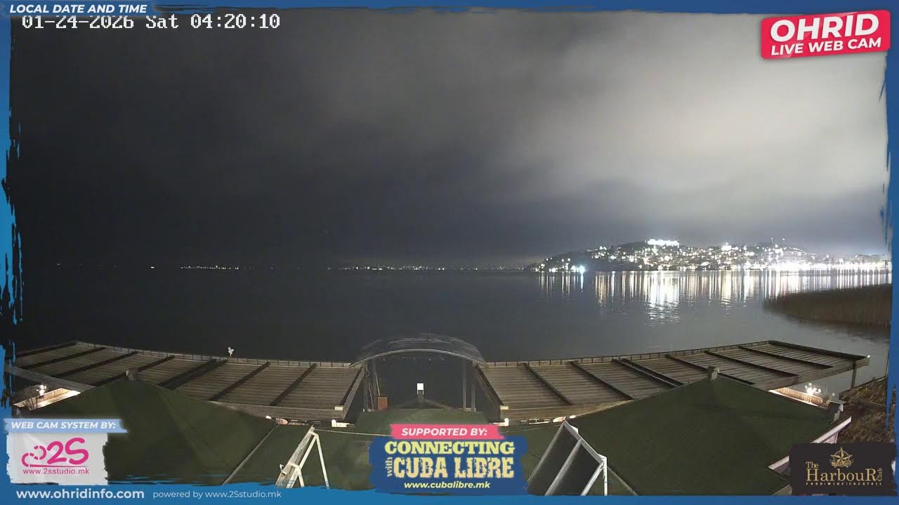 Ohrid Live Camera by Cuba Libre Beach - OhridInfo.com & 2S