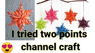 Wowi Tried Two Points Paper Craftswall Decoration Ideasdiy