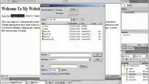 lecture 6  how to create hyperlinks in dreamweaver part 1 into same site