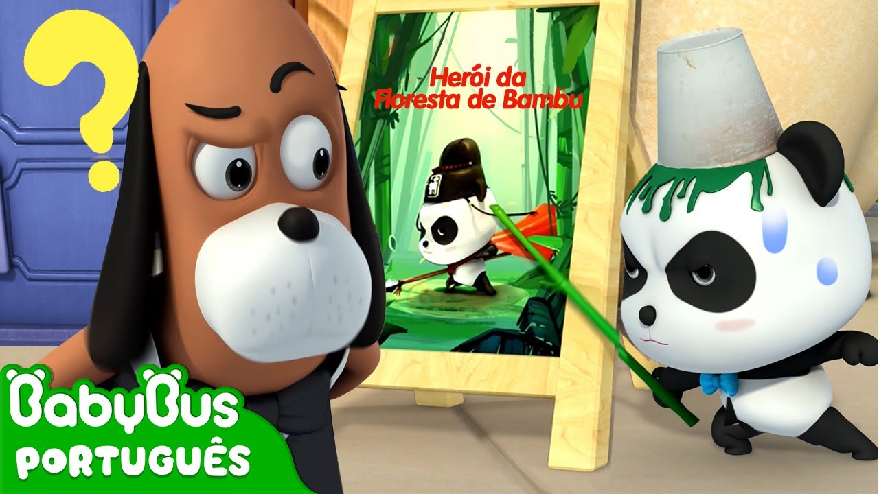 Panda no avião, infantil, desenhos animados panda, personagem de