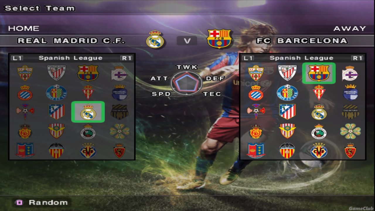 Winning Eleven 2011 PS2 - Real Madrid VS Barcelona - Gameplay 