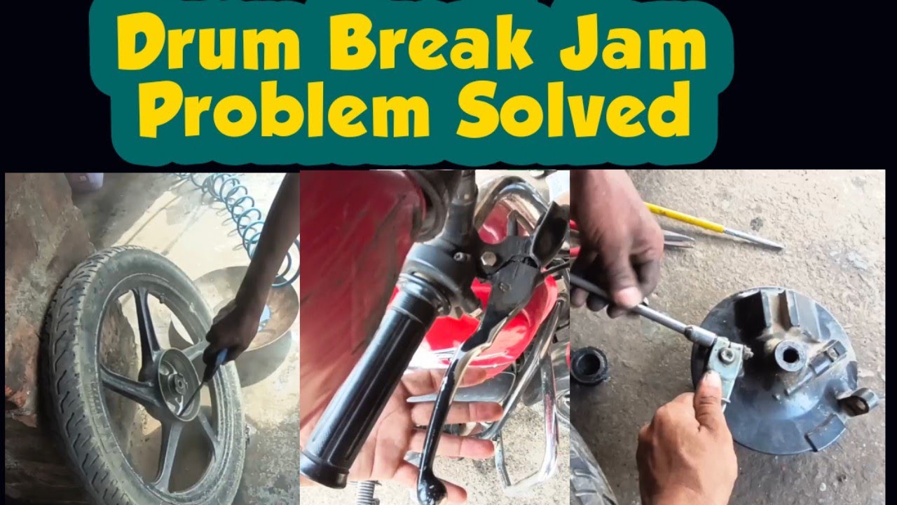 Chalte chalte break atak jane ka karan. Motorcycle Drum break jammed While riding . Solved at home.