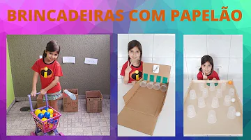 Como brincar com caixas de papelão?