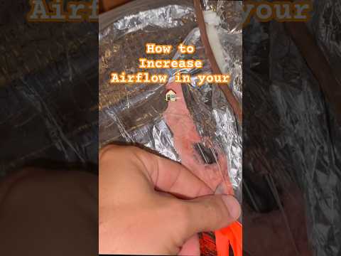 How to increase airflow in your 🏠 #dampers #hvac