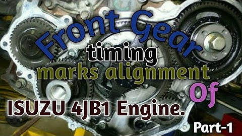 Isuzu-4JB1 front gear timing _ Fuel Pump Static timing _ part-1.
