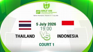 THA-INA l QF l Court 1 l AVC Girls’ U 18 Volleyball championship 2026