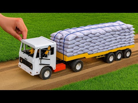 DIY Mini Truck Builds Bridge With Stones Creative Mini Construction Project