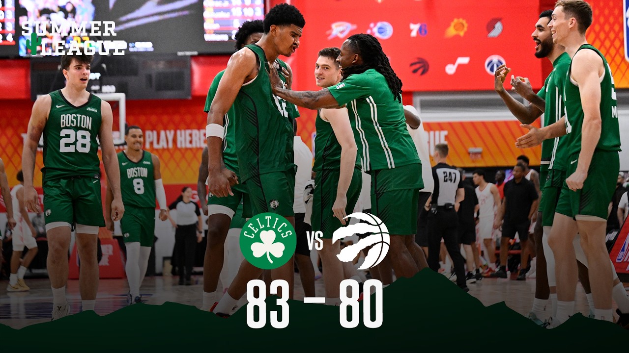Chris Cenac's three leads Boston Celtics to 83-80 OT win vs. Toronto Raptors | Extended Highlights