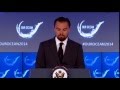 Leonardo DiCaprio Delivers Remarks at 2014 Our Ocean Conference