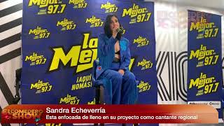 SANDRA ECHEVERRÍA esta feliz disfrutando su faceta como cantante de regional mexicano