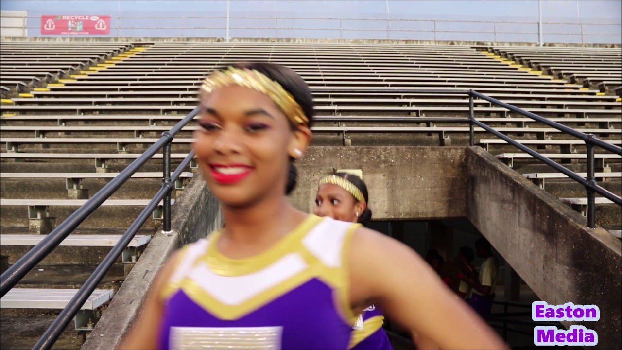 Warren Easton Marching up ramp 2019 @ Holy Cross Game