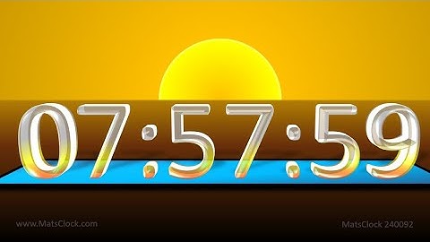 MatsClock 120092a - Free PowerPoint Digital Clock PPT Timer