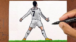 COMO DESENHAR CRISTIANO RONALDO CR7