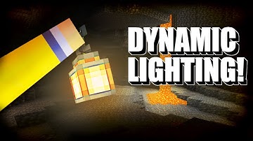 Easy Dynamic Lighting and off hand lighting!!! - Minecraft BE (Realistic lighting)